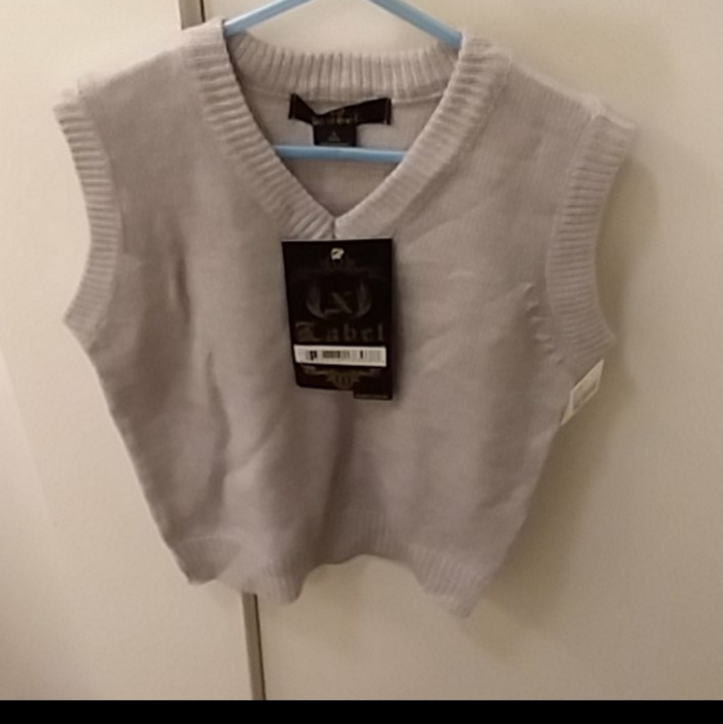 Label Sweater Vest Brand New